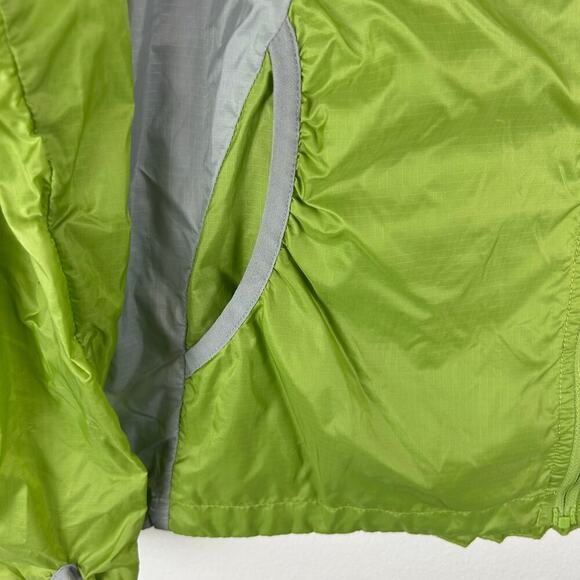 Eddie Bauer Womens Lightweight Jacket Size Small Green Nylon Hood Packable - Picture 7 of 8
